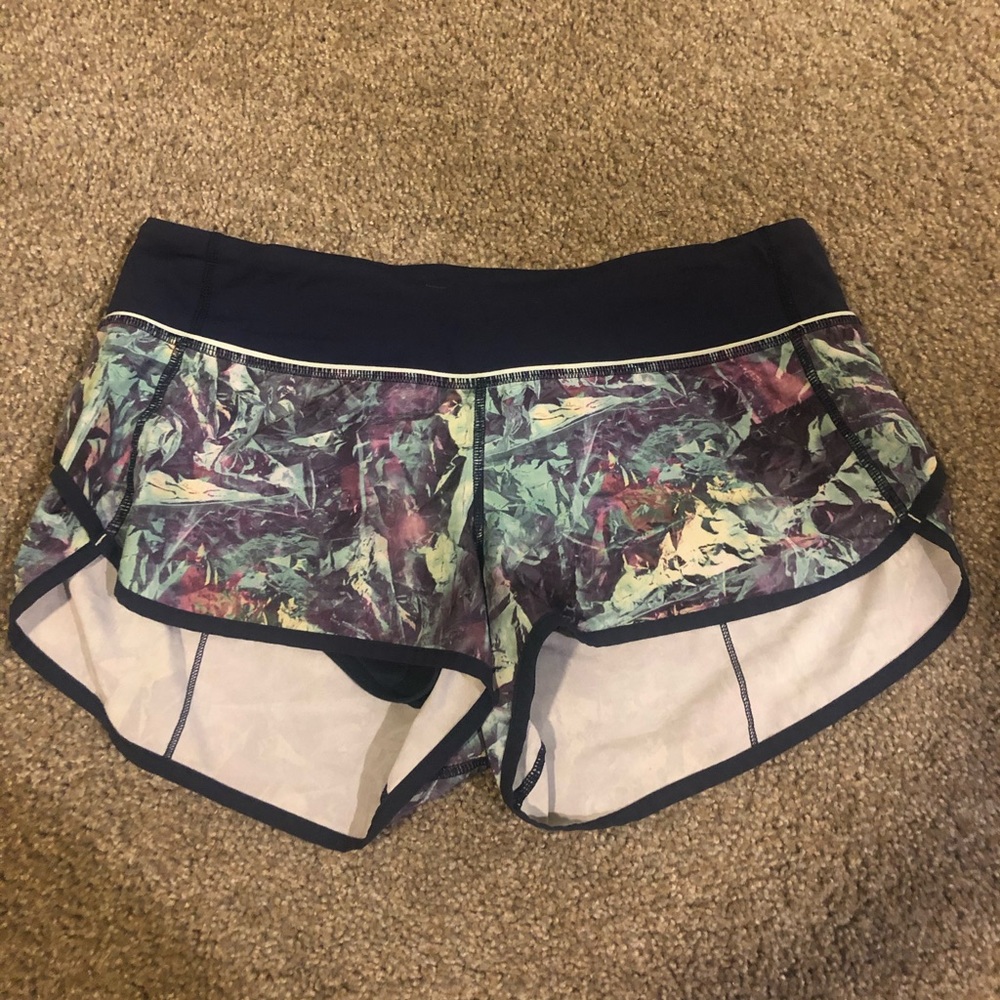 Lululemon Speed Up Shorts 2.5” blue print 6